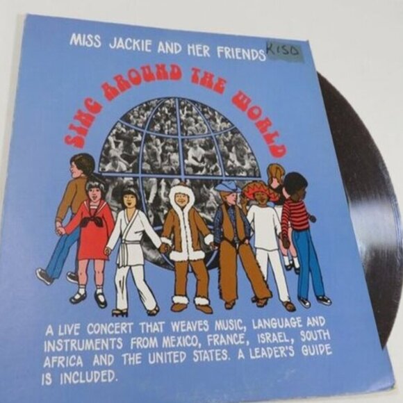 Sing Around the World MISS JACKIE & HER FRIENDS (1) LP Vinyl Record - Picture 1 of 7